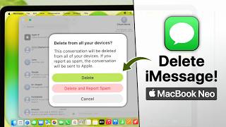 MacBook Neo: How to Delete iMessages! screenshot 5