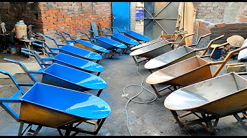 Construction Trolley Making Process || Unlock the Unbelievable ideas of Making Wheelbarrow ||