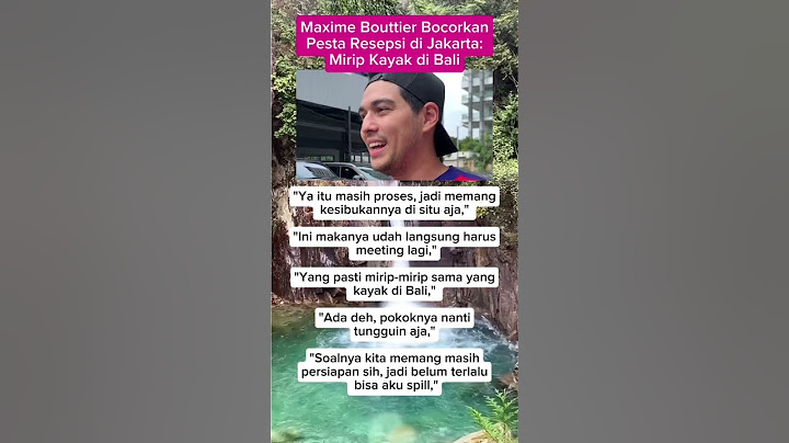 Resepsi Maxime Bouttier dan Luna Maya di jakarta mirip yg di Bali #lunamayayaterbaru #maximebouttier