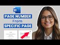 How to Insert Page Number in Word from Specific Page (2024 Guide for All Versions)