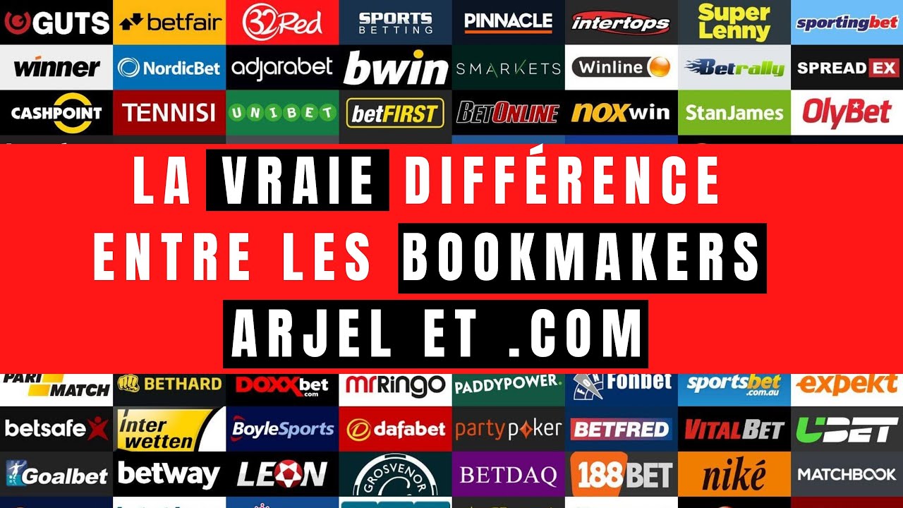 LA VRAIE DIFFERENCE ENTRE LES BOOKMAKERS ARJEL ET LES .COM ? 🧐