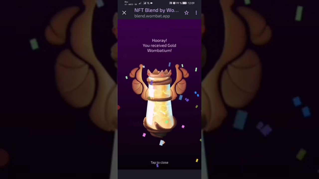 very, very much new Gold Wombatium