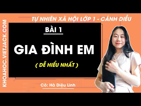 Video Tự nhiên xã hội lớp 1 - Bài 1 - Gia đình em - trang 8,... - youtube