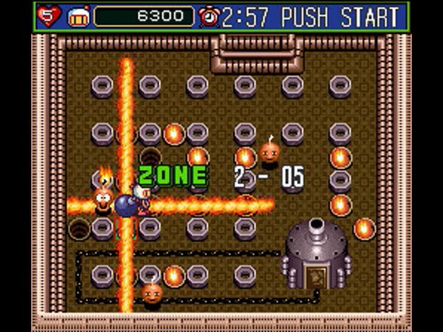 Super Bomberman 5 Zone 2 Map Map for Super Nintendo by