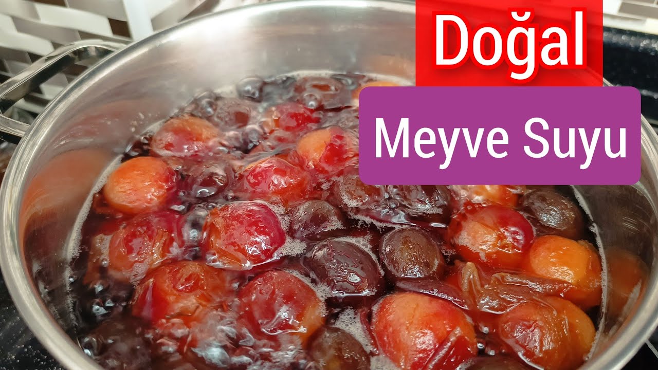 EN PRATİK EN LEZZETLİ HALİYLE MEYVE SUYU YAPIMI / ERİK SUYU TARİFİ
