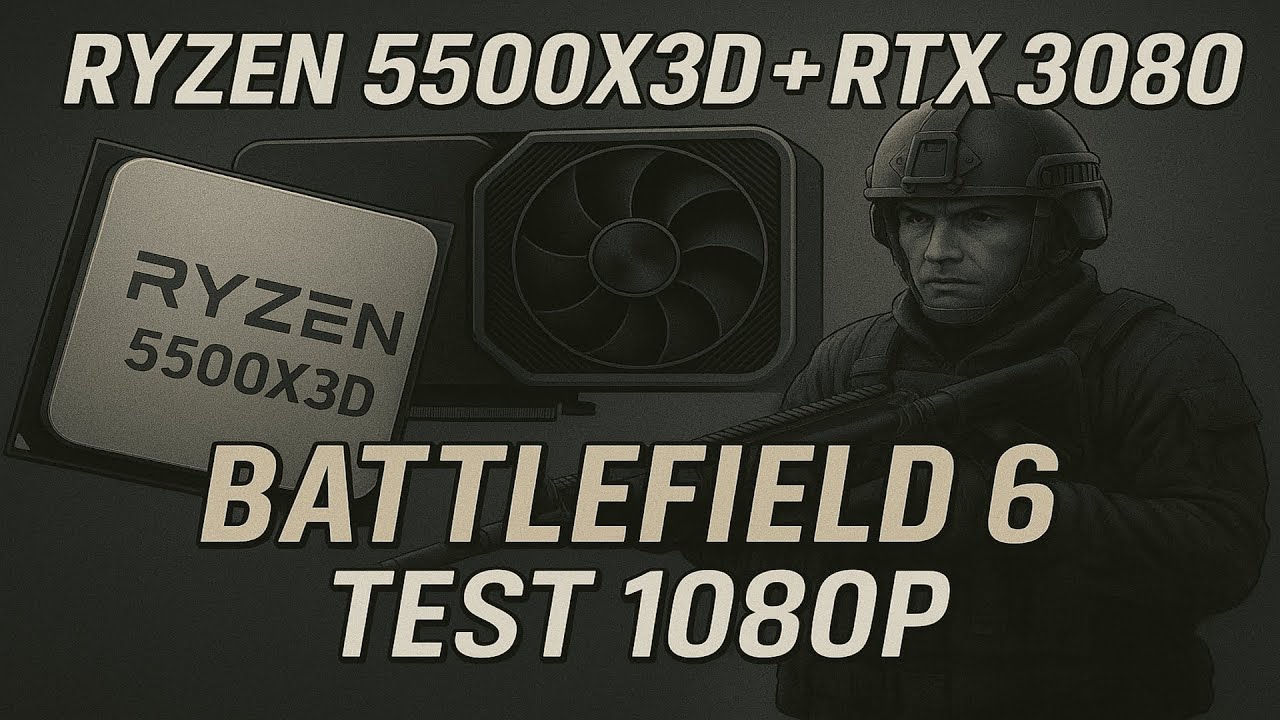Ryzen 5 5500x3D + RTX 3080 : Battlefield 6 Beta | 1080p