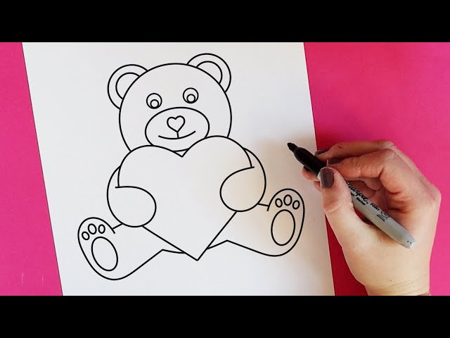 Teddy Bear Valentine's Day Card Craft for Kids - Frugal Mom Eh!