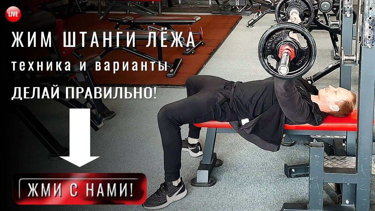 Жим штанги лежа техника выполнения и различные варианты. Как правильно делать жим штанги. Советы