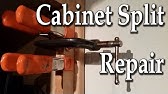 Cracked cabinet door frame repair - YouTube