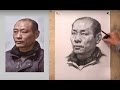 Men&#39;s Portrait Drawing Demoration