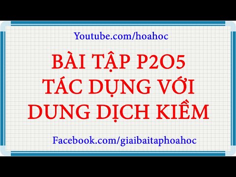 Video Cho 4,26 gam P2O5 vào dung dịch chứa x mol KOH và 0,04... - youtube