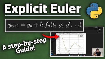 Explicit Euler method in Python! || go from Higher Order ODE