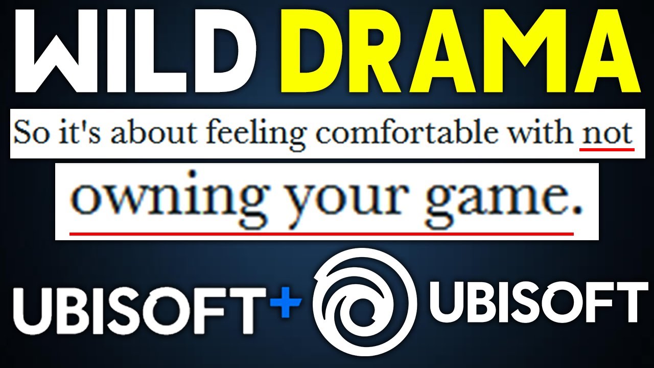 The UBISOFT Drama is WILD! Not Owning Your Games and Ubisoft+ - YouTube