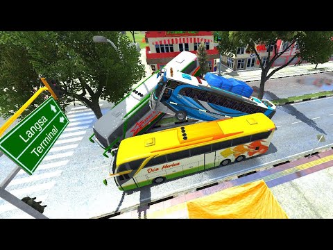 The Bus Jump On Bus 🤣🤣The region Of Red Signal Accident 😱😈 - YouTube