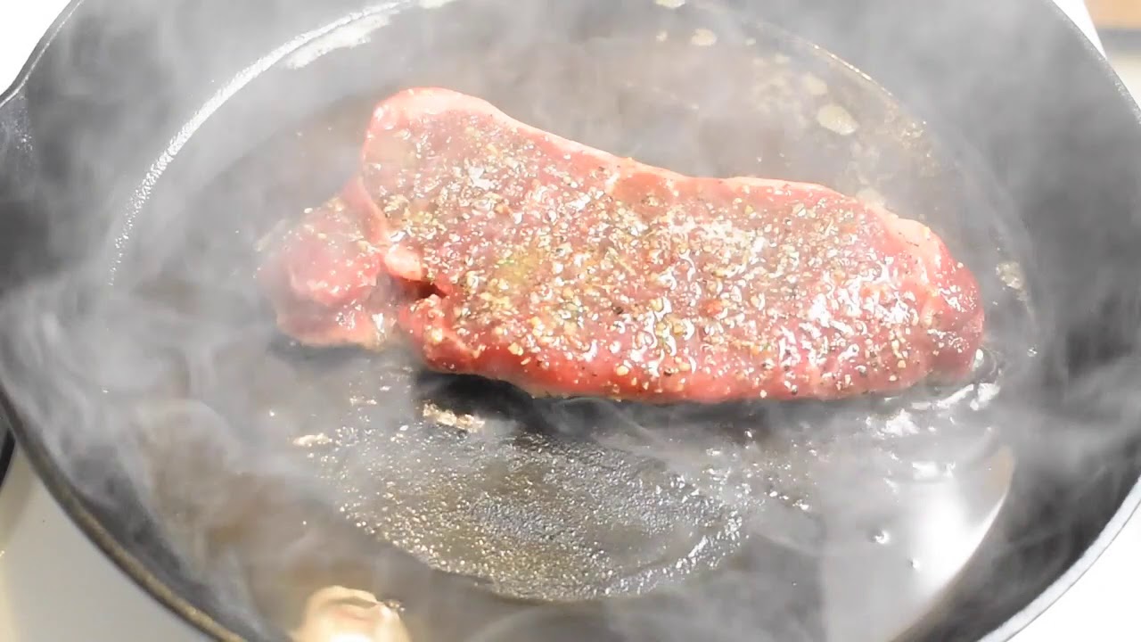 Steak on a Cast Iron Skillet YouTube