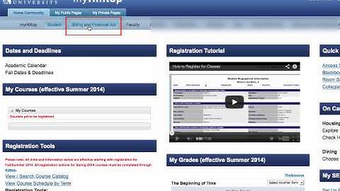 Student Registration Adding and Dropping Courses in myHilltop and learn how to get an Alternate PIN