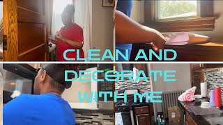 CLEAN and DECORATE with me/  TRANSFORMATION of a CATCH ALL kitchen pantry countertop.