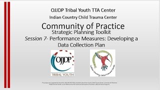 Performance Measures: Developing a Data Collection Plan