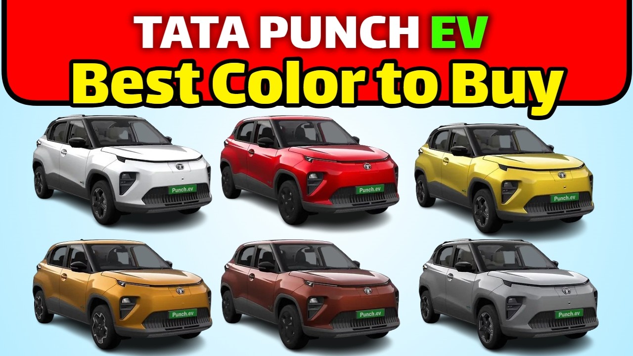 Tata Punch EV Color Options 2026 Facelift | Tata Punch EV Best Color to ...