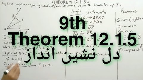 Theorem 12.1.5 class 9 SSC I (2021)