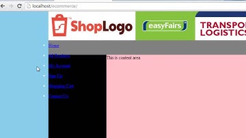 E Commerce Website in PHP & MySQL Part 8   Creating the Menu