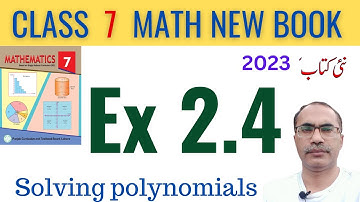 7Th Class Math Exercise 2.4 || 7Th Class Math New Book 2023 || SNC 2023-24