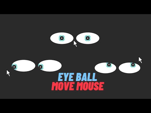 Eye Move on Mouse Move Using Javascript | #20 | Beginners