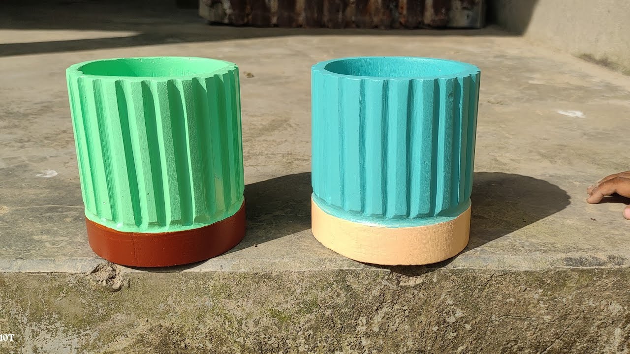 Nice Look Plant Pots making at home 🏡 it's simple & easy YouTube