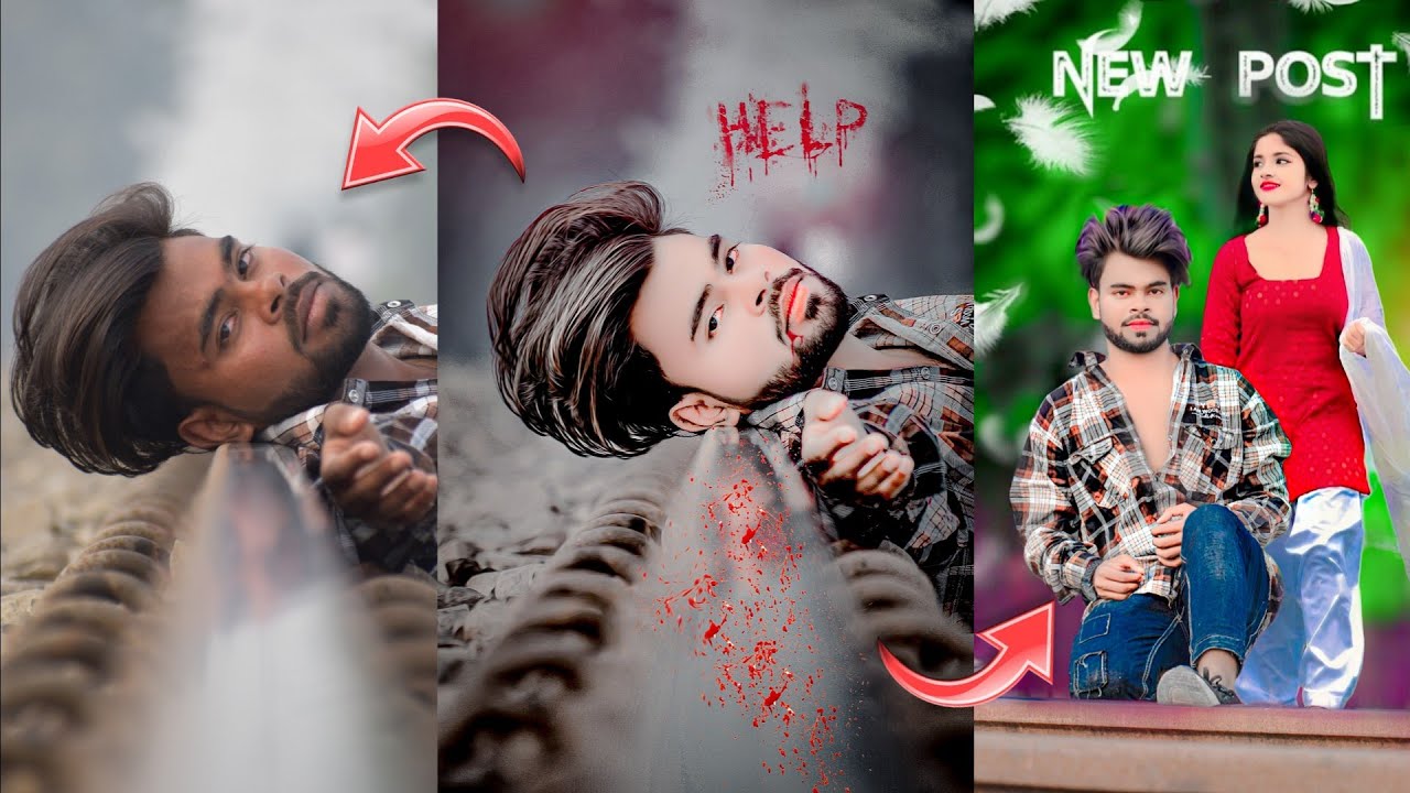 broken heart photo editing || picsart photo editing || How Sad Photo editing