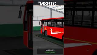 MSRTC bus new Lala pari mod bus simulator India #shorts