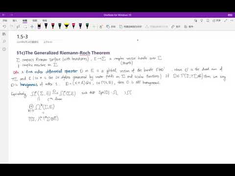 seminars on Riemann-Roch