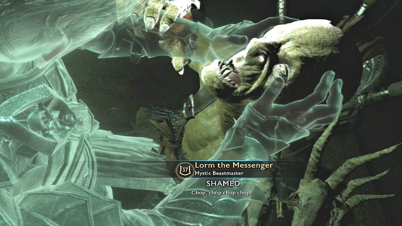 Shadow of War - SHAMING Orc So Much All He Wants Is CHOP CHOP