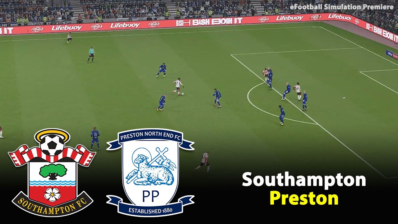 Саутгемптон против Престона (NE) | Чемпионат Английской футбольной лиги 2025/26 | Симулятор eFoot...