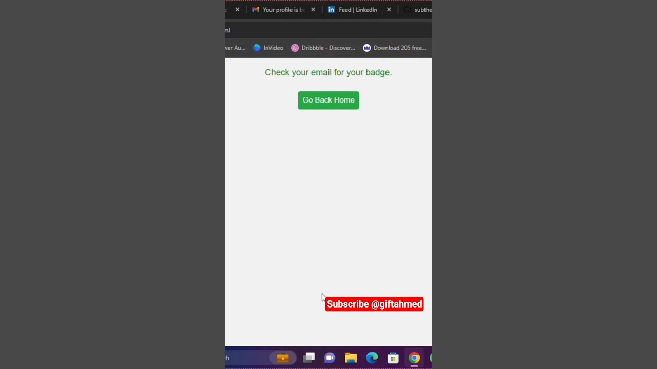 Demo of creating Digital Badge with Power automate, html and others
