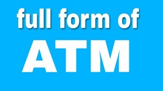 What is the full form of ATM by agtalk