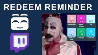 Channel Points Redeems Reminder with SAMMI