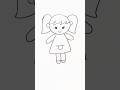 How To Draw A Doll Easy Drawing For Kids Creative Art Ideas Colors Simpledrawing Girl Cute 
