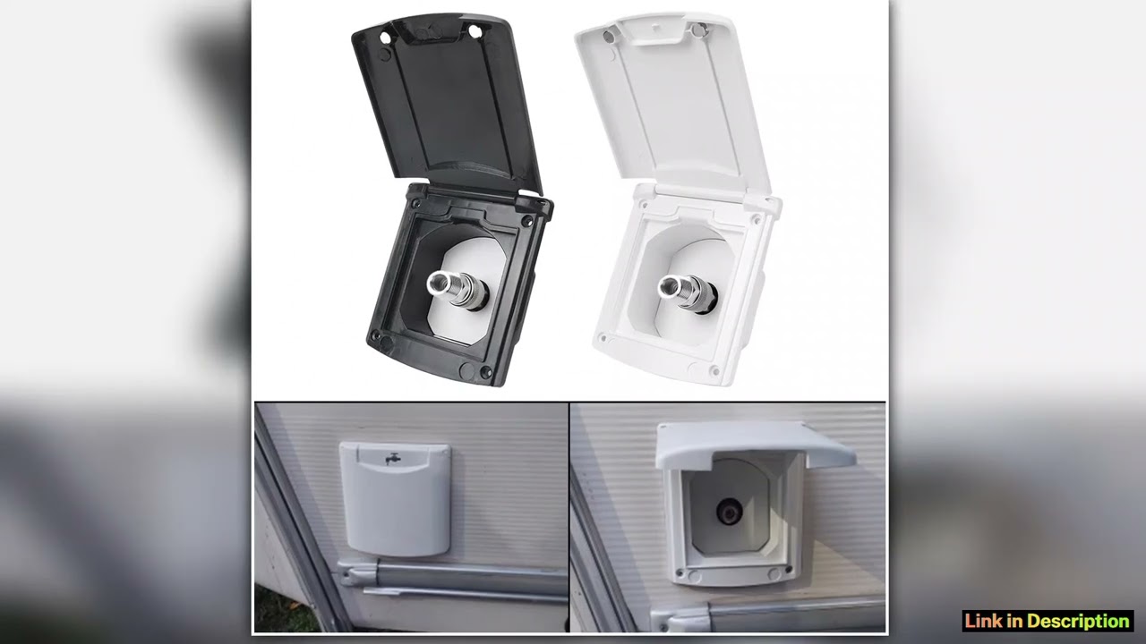 Caravan Accessories Water Inlet Outlet Hatch Filter Lockable Cover With 20mm Adapter Nozzles For Bo