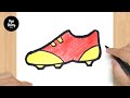 #302 How to Draw a Football Shoes - Easy Drawing Tutorial
