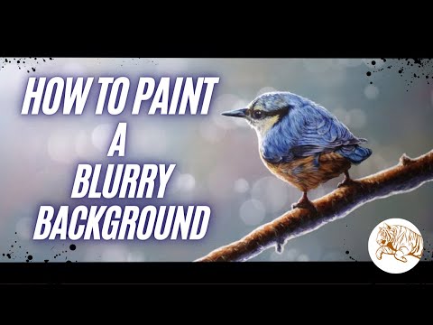 How to Paint a Blurry Bokeh Background with Acrylic Paints