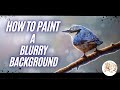 How to Paint a Blurry Bokeh Background with Acrylic Paints