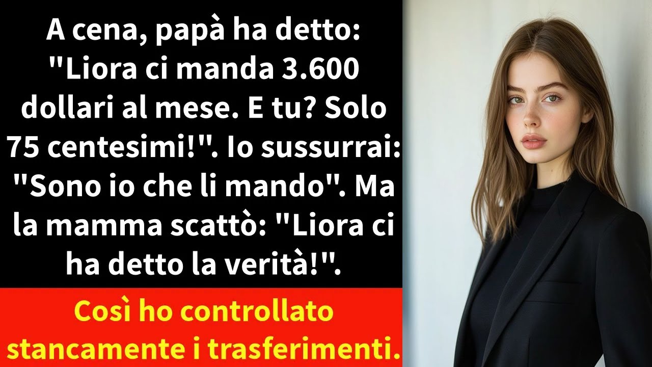 A cena, papà ha detto: 