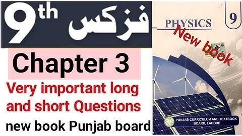 9Th Class Physics New Book Chapter 3 |Dynamics Important Long  and short Questions 2025