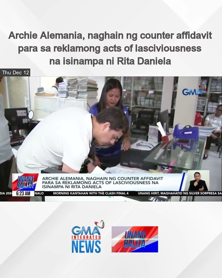Archie Alemania, naghain ng counter affidavit para sa reklamong acts of... | Unang Balita