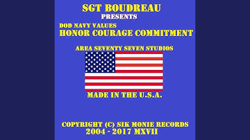 DoD Navy Core Values Charter Courage