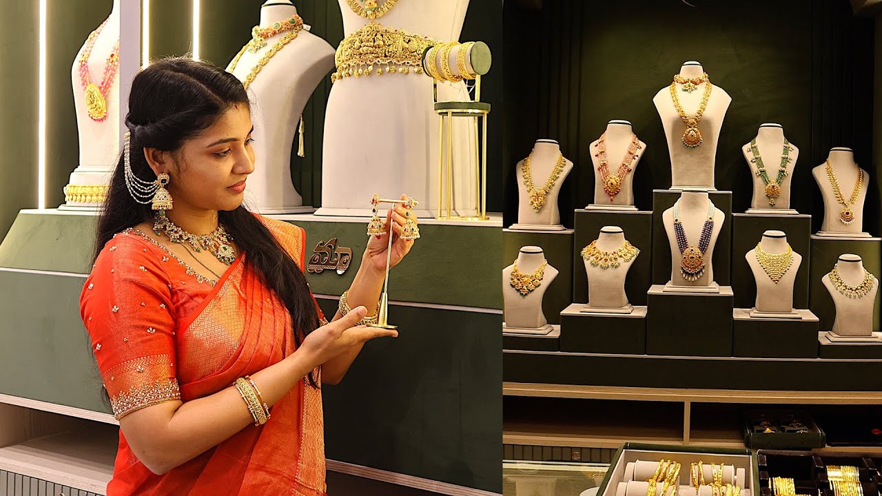 100ఏళ్ళ నాటి కట్టుబంగారం😃Light Weightలో బంగారు ఆభరణాలు🤩Gold Sheet Jewellery Collection👌Shopping Vlog