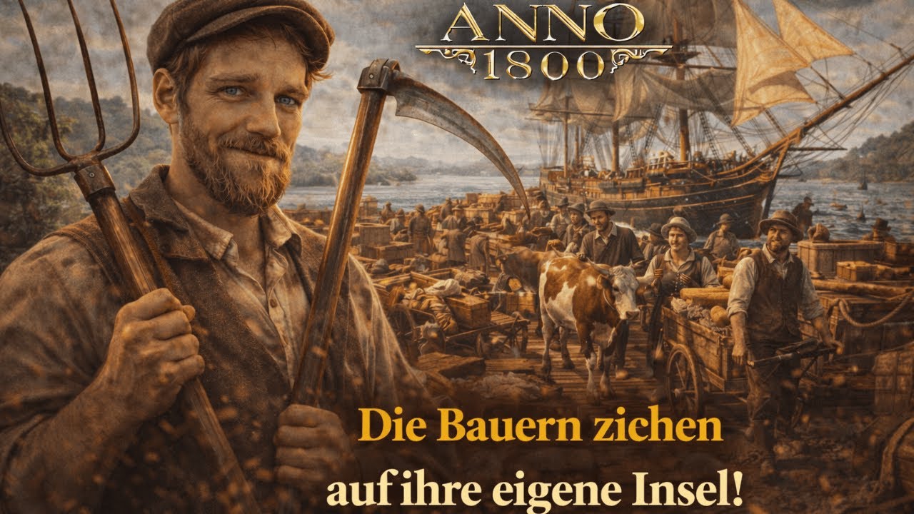 „Anno 1800 – Die Bauern ziehen auf ihre eigene Insel!“