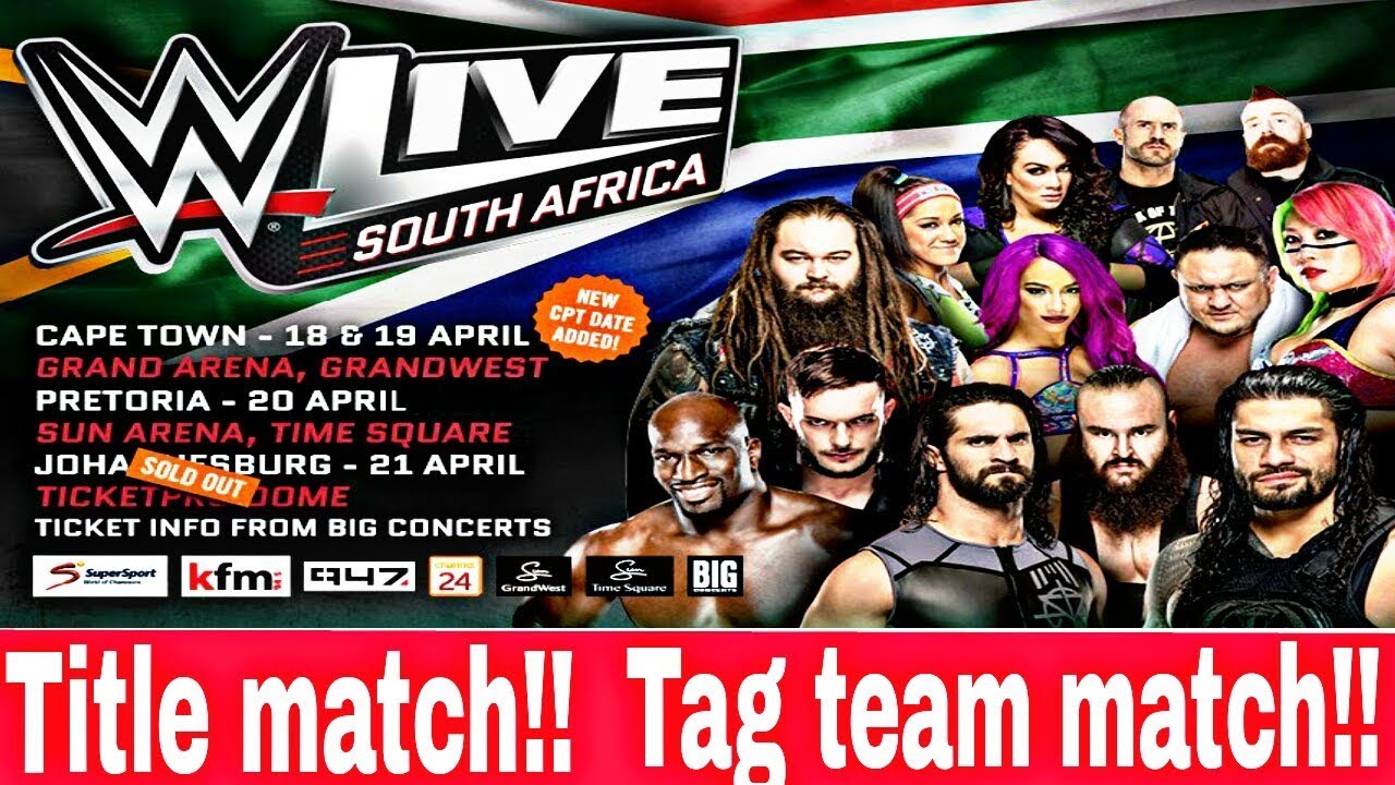 wwe tour dates 2022 south africa