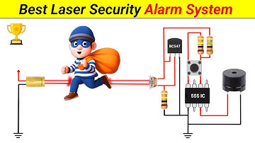 Best Laser Security Alarm System using 555 IC | Innovative Science Exhibition Project