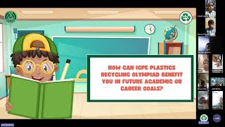 Webinar on ICPE   Plastics Recycling Olympiad   How to Succeed